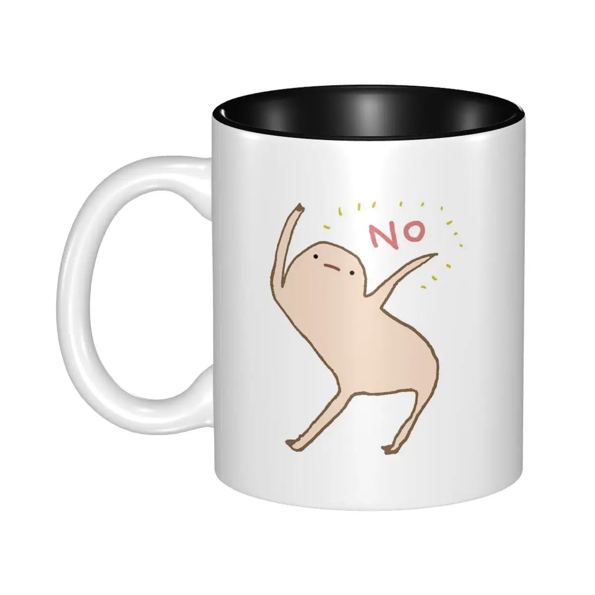 Tasse à café en céramique amusante « Honest Blob Says No Mug », tasses à thé, tasses à lait, articles de boisson, cadeaux pour femme et homme