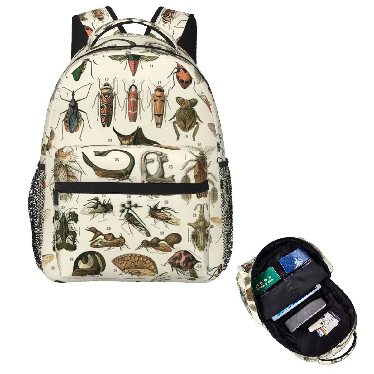 Insects Backpack Hot Sale Daypack Large Capacity Kids BookBag School Bag Shoulder Bags for Men Women