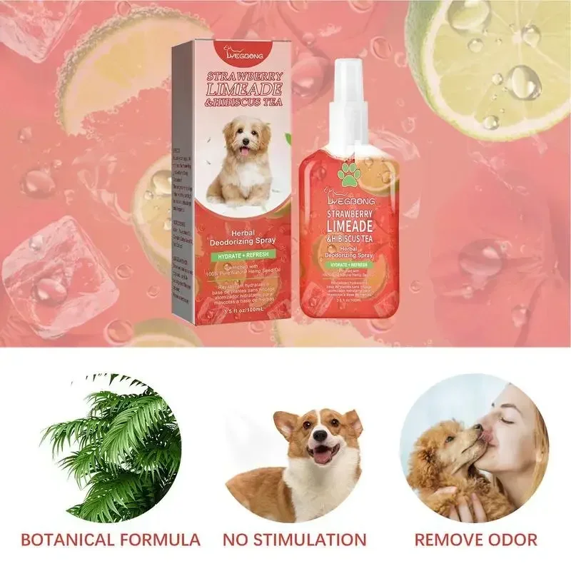 Pet Deodorization Spray Indoor Deodorization Cat Dog Urine Odor Deodorization Scent Retention Freshener Pet Cleaning Supplies