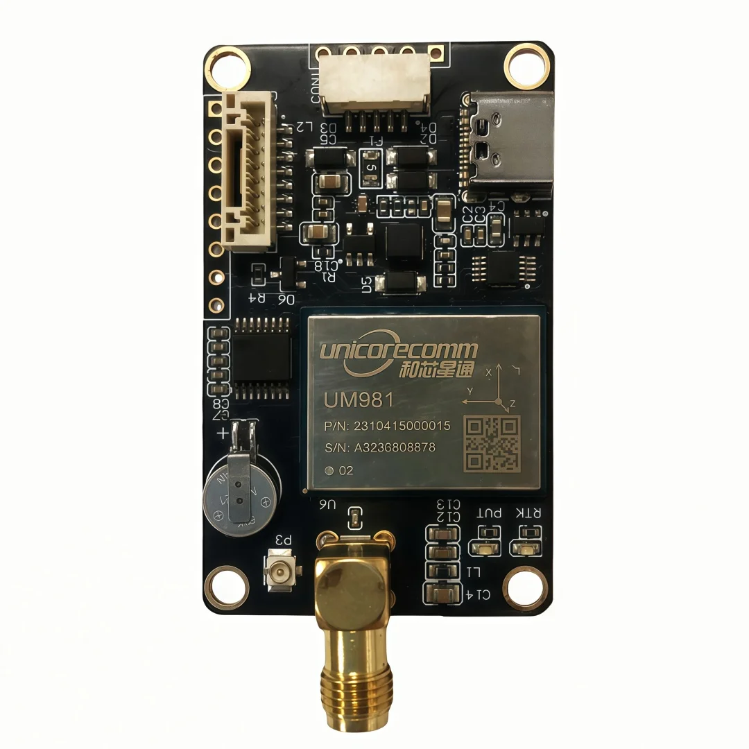 UM981 RTK GNSS Module Multi-Frequency GPS/BDS/GLONASS/Galileo IMU INS High Precision for Drone, Farming, Survey UM981S Antenna