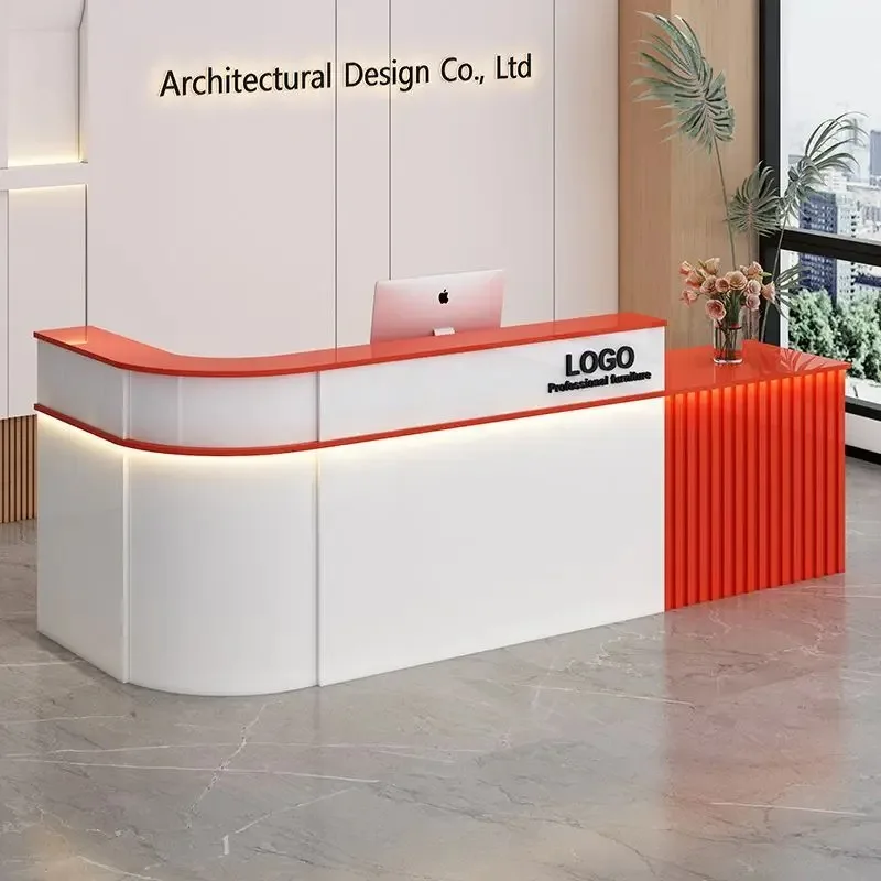 Checkout page Bar Company Front Desk Supermarket Clothing Store Counter Table Courtyard Hotel Reception Desk Simple and Modern