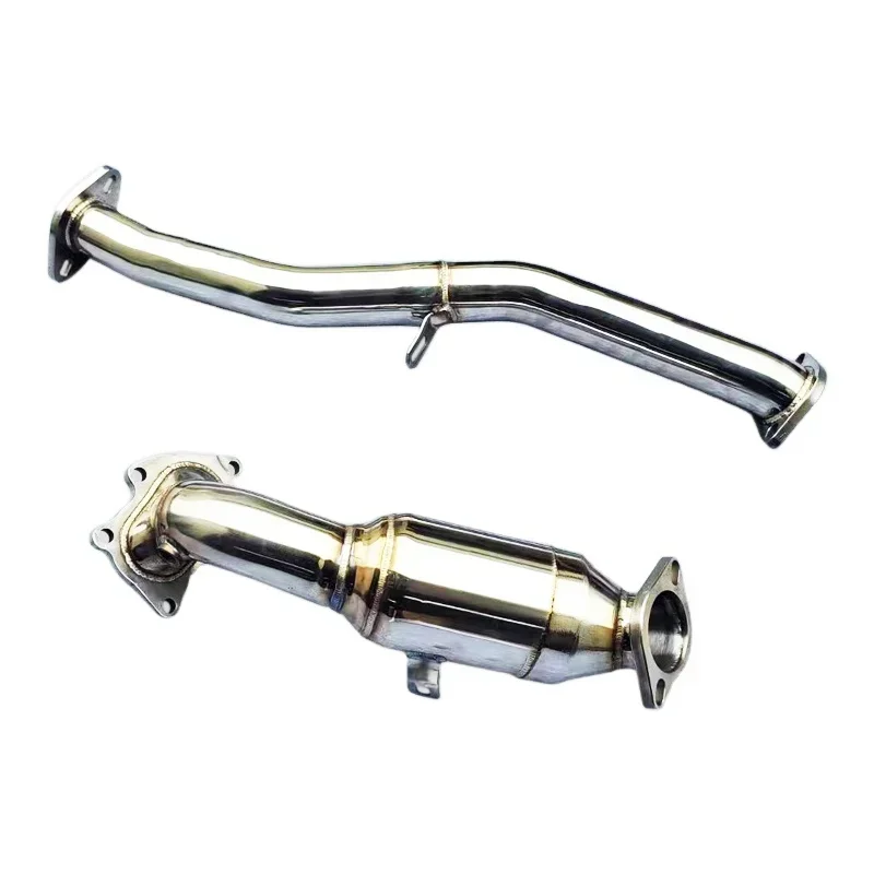 Section High flow Pipes branch downpipe Exhaust Pipe with for Impreza STI 2.0T 2003-2007