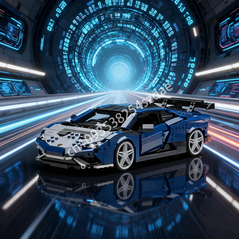 

1237pcs MOC Lamborghiniesed Huracan STO Carsed Model Building Blocks Construction Toy DIY Christmas Gift Creative Idea Brick