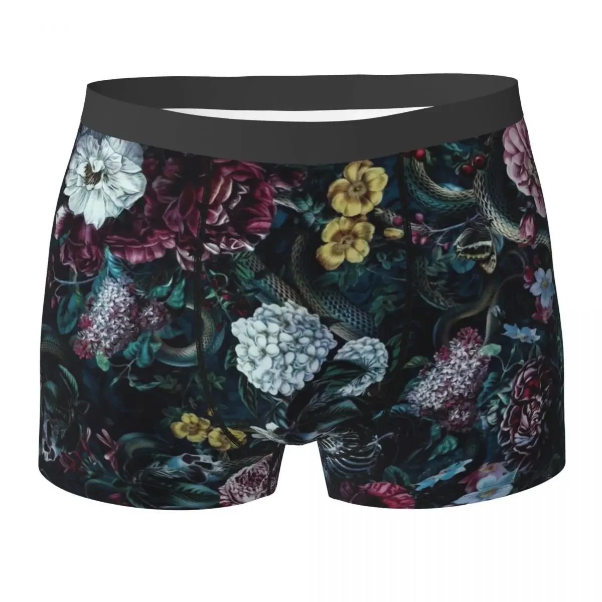 Boxer Underpants Shorts Skulls And Snake II Panties Male Ventilate Underwear for Homme Man Boyfriend Gift