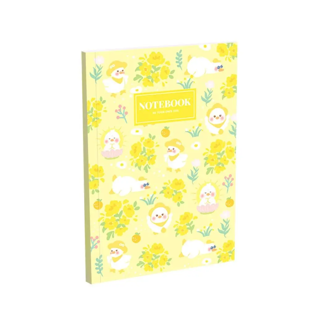 2pcs Cute B5 Diary Notebook Ins Style Horizontal Line Meeting Minutes Book Animal Flower School Supplies Office