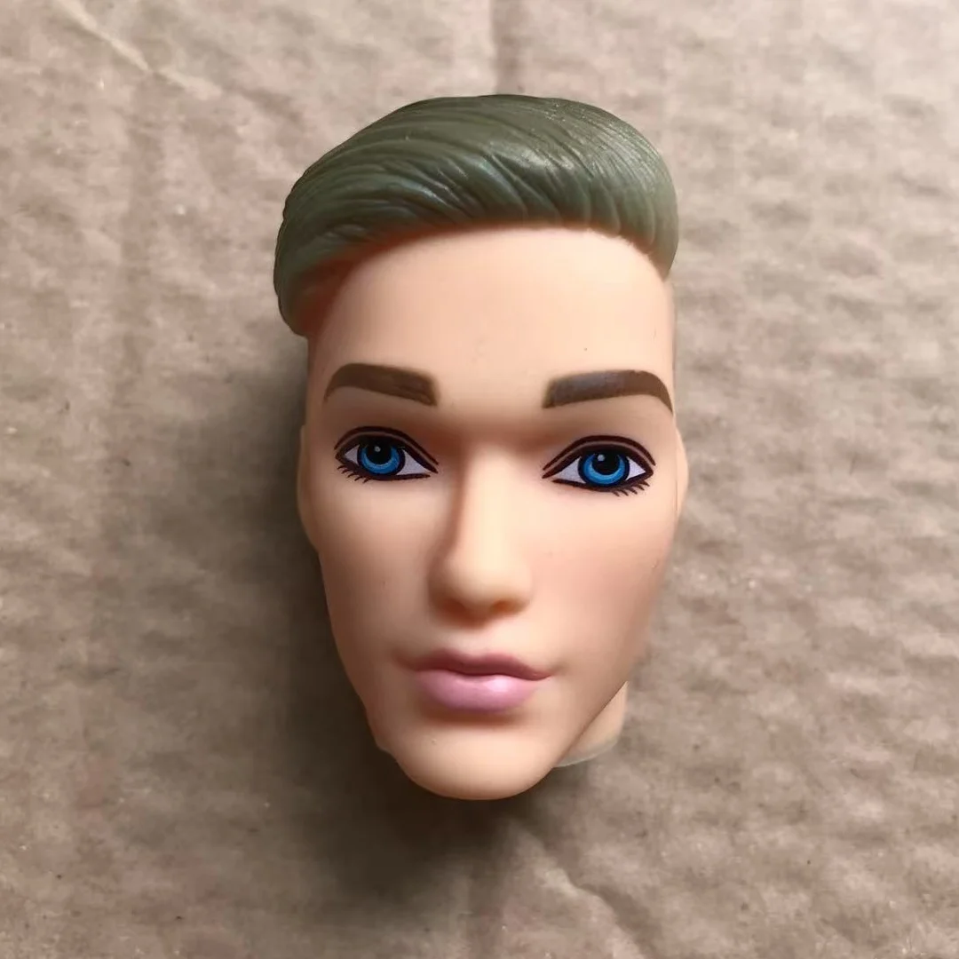 1/6 رؤوس الدمى الذكور أرقام الشعر الملونة رئيس اللون البيج الجلد 1/6 أجزاء الدمية الملحقات