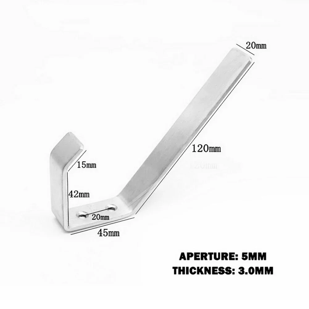 2Pcs Motorcycle Helmet Holder Hook Display Rack Hanger for Bedroom Living Room Stainless Steel Motorbike Hat Wall Mount Hook