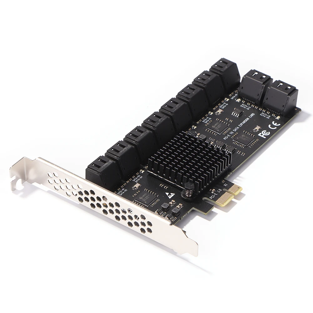 SA3120J PCIE Adapter 20 Port 6Gbps PCI-Express X1 SATA3.0 Riser Expansion Card