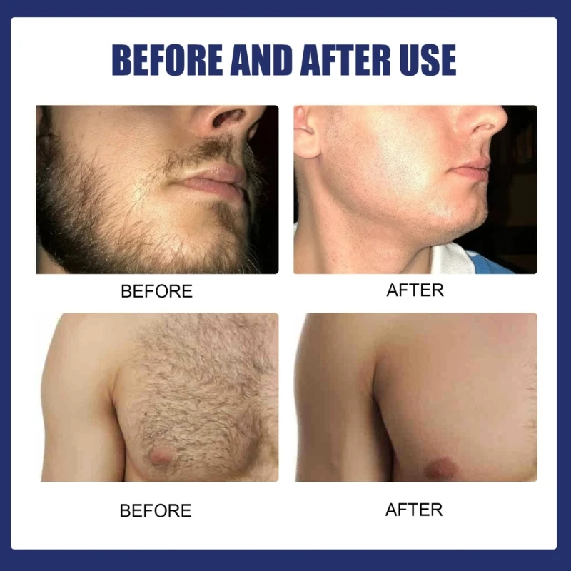 Crema para depilación barba, crema depilatoria indolora eficaz para hombres, papá, 60ml, envío directo