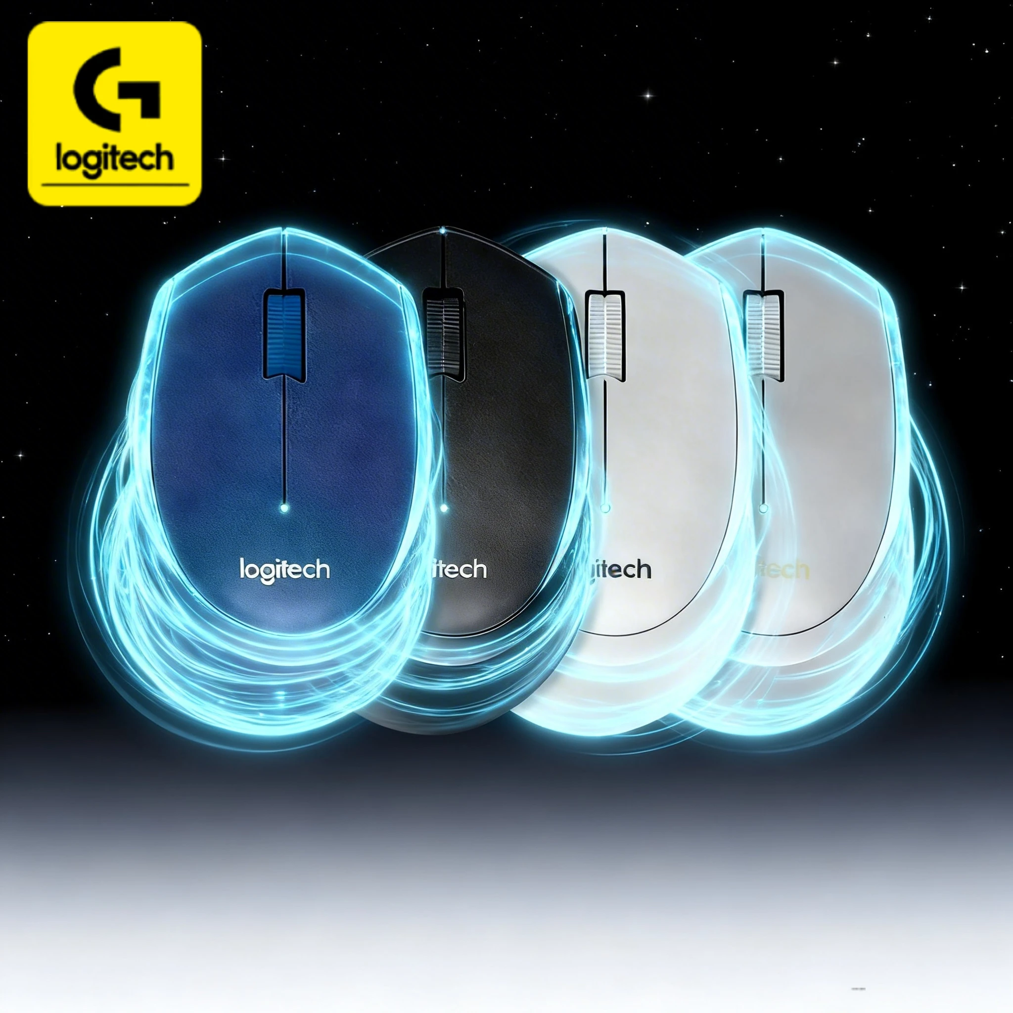 Logitech M330/M220 wireless mouse: Features enhanced silent operation, comfortable grip, and is the perfect choice for efficient