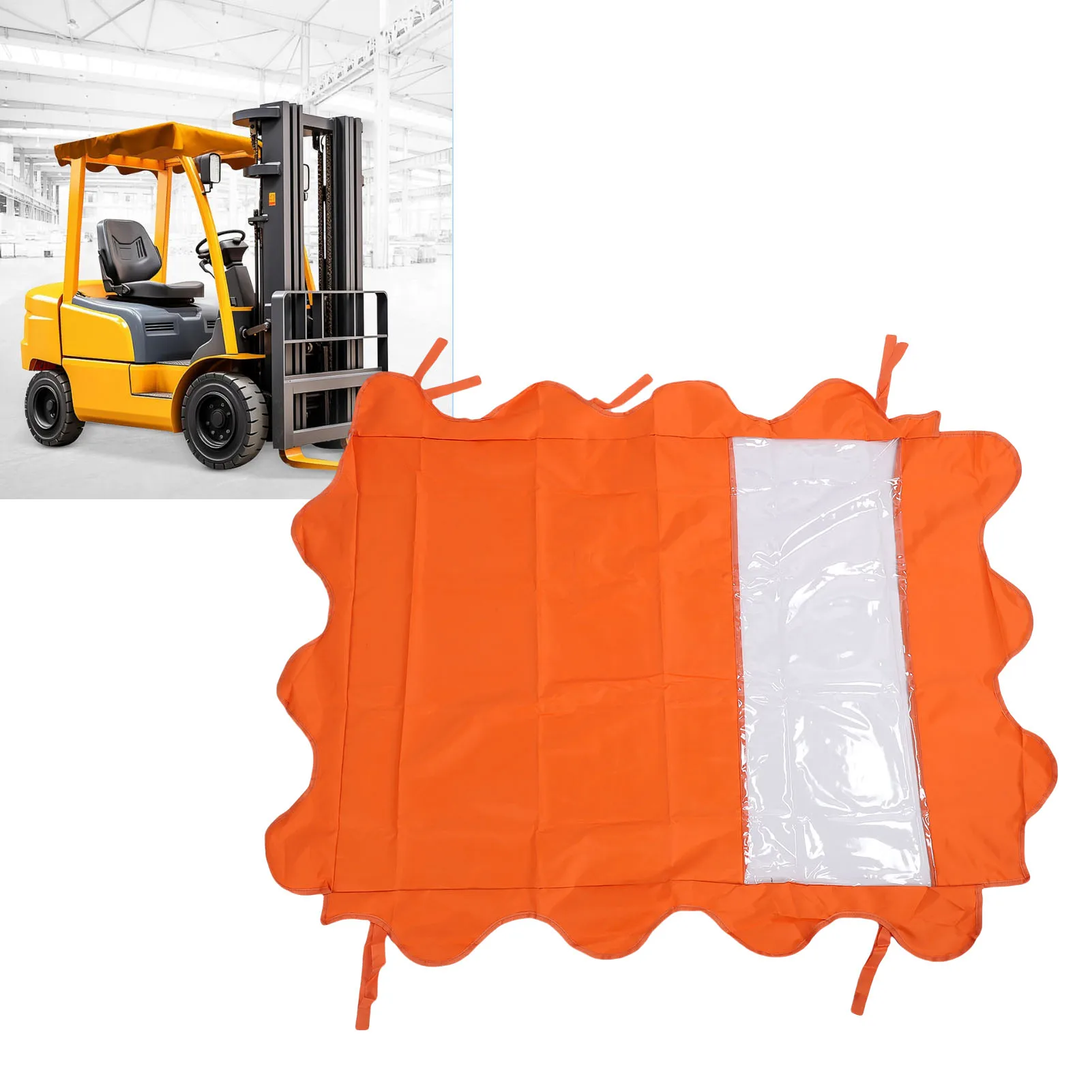 

Forklift Top Cover Forklift Top Cover Ultra Violet Resist Oxford Cloth 45x33in Clear PVC Skylight for Outdoor Works