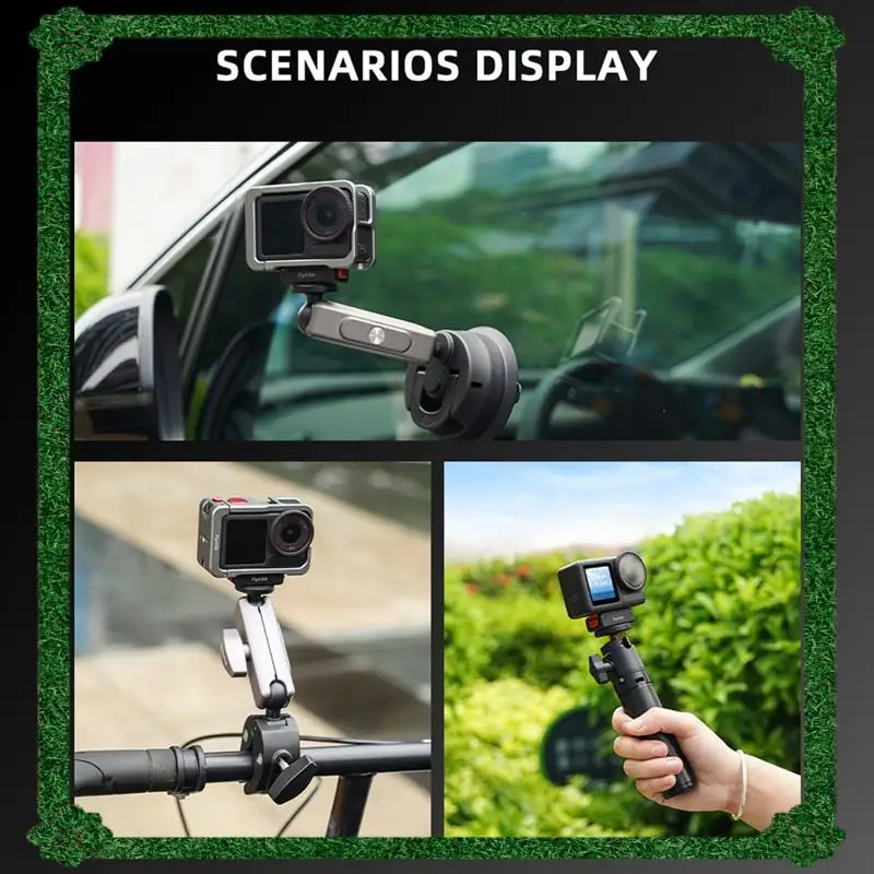 Pengiriman 24 Jam Flymile Magnetic Rilis Cepat Alas Dudukan Sepatu Dingin untuk Adaptor DJI ACTION 4/5 PRO Dilengkapi Sekrup 1/4 Inci Mou