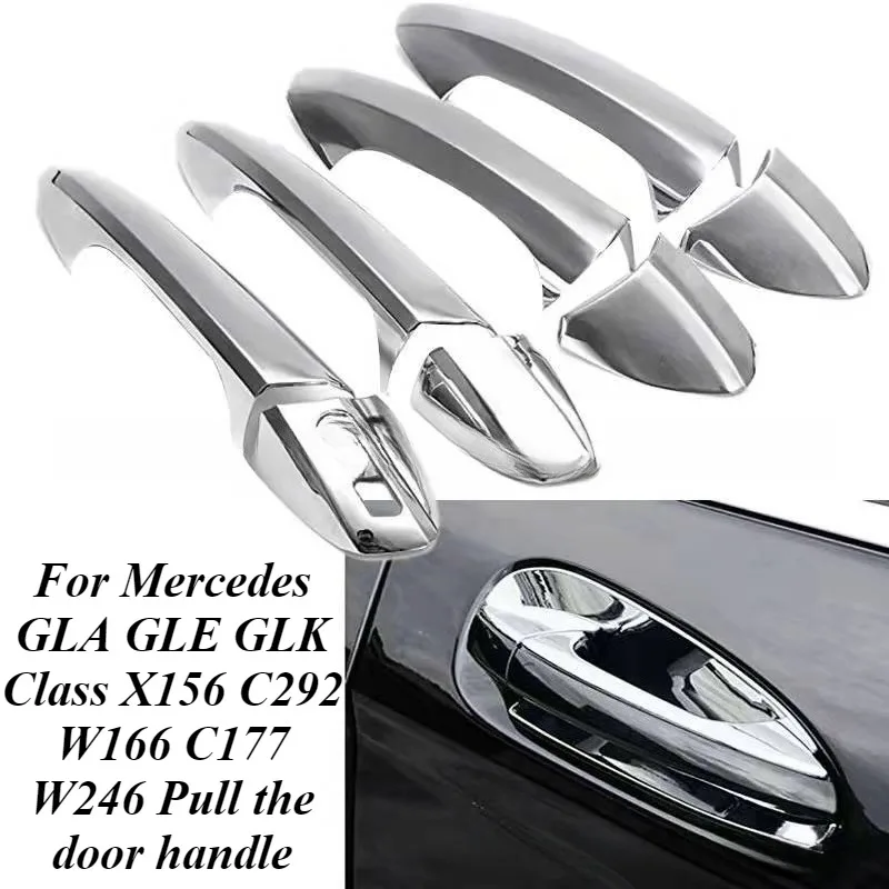 

For MercedesBenz GLA GLE ML GLK C E Class 2008-2023 Front Door Handle Cover Left Hand Drive Exterior Replacement Car Accessories