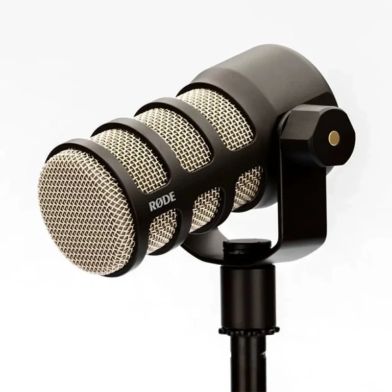 RODE PodMic broadcast-quality dynamic microphone with internal pop filter and shock mount for podcasting, livestreaming