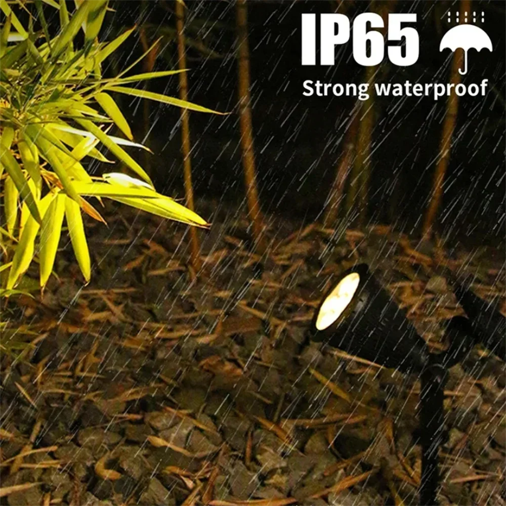 Solar LED Pathway Lawn Lamp Outdoor Waterproof Walkway Garden Decor Street Stake SpotLight for Landscape Yard Patio Driveway