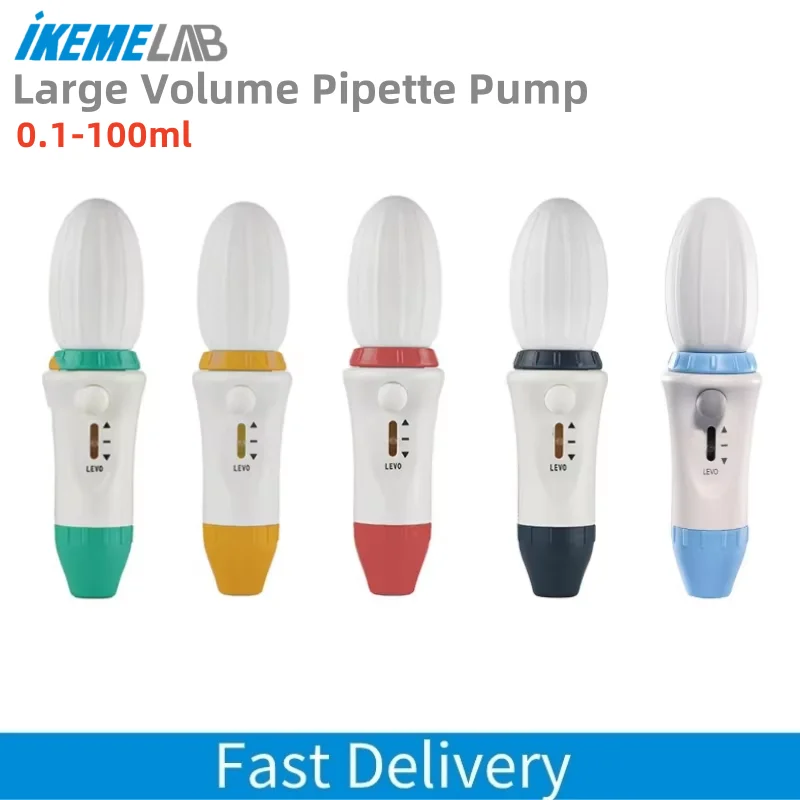 

IKEME Large Volume Manual Pipette Pump Controller 0.1-100ml Manual Pipettor Lab Equipment Supplies