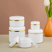 Frascos con tapas, botella de plástico, contenedor de crema para cosméticos, venta al por mayor, tarro pequeño, cajas vacías para brillo de labios, latas de Gel recargables