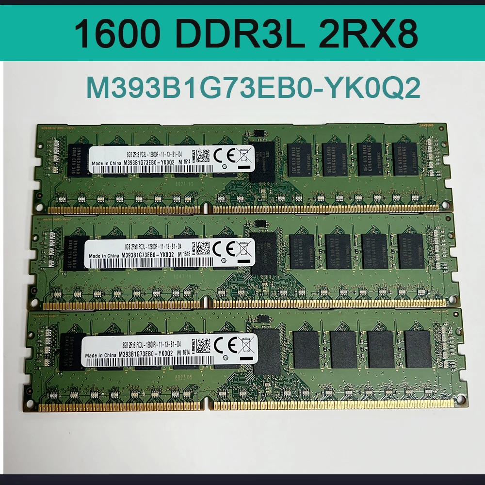 

Серверная память для Samsung RAM 1600 DDR3L 2RX8 PC3L-12800R 8GB 8G, 1 шт.