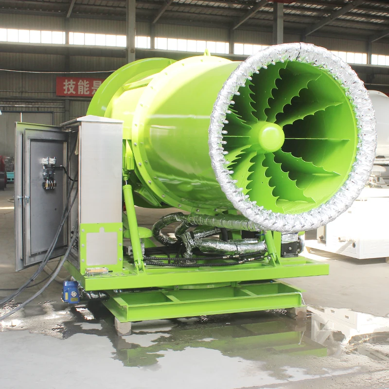 Equipamento de limpeza fornecido pulverizador de água aço carbono mesquita verão tempo quente spray resfriamento usado caixa nevoeiro canhão máquina