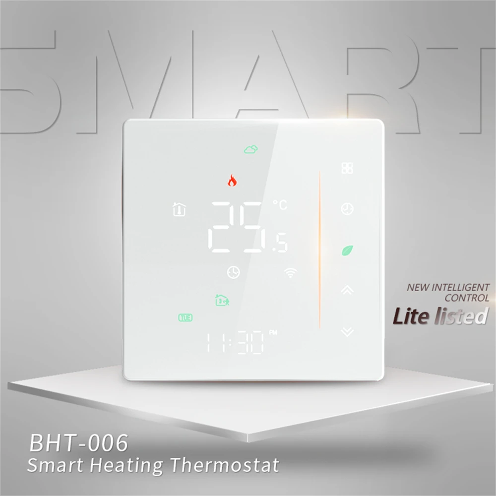 Imagem -04 - Tuya Wifi Termostato Controladores de Temperatura Aquecimento Água com Display Digital Casa Inteligente Via Alexa Google Casa Smart Life App