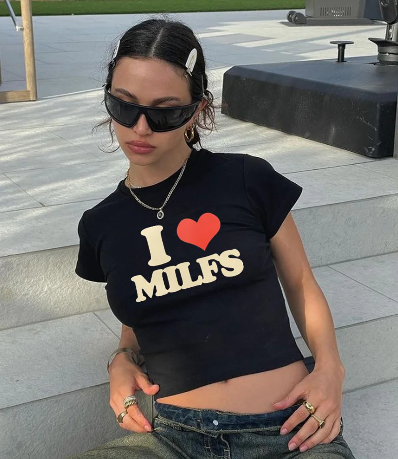 

Кроп-топы острых девушек Y2k, футболка с коротким рукавом и принтом Letetr, Детская футболка в стиле 1920-х, облегающие Женские летние топы, эстетичная уличная одежда