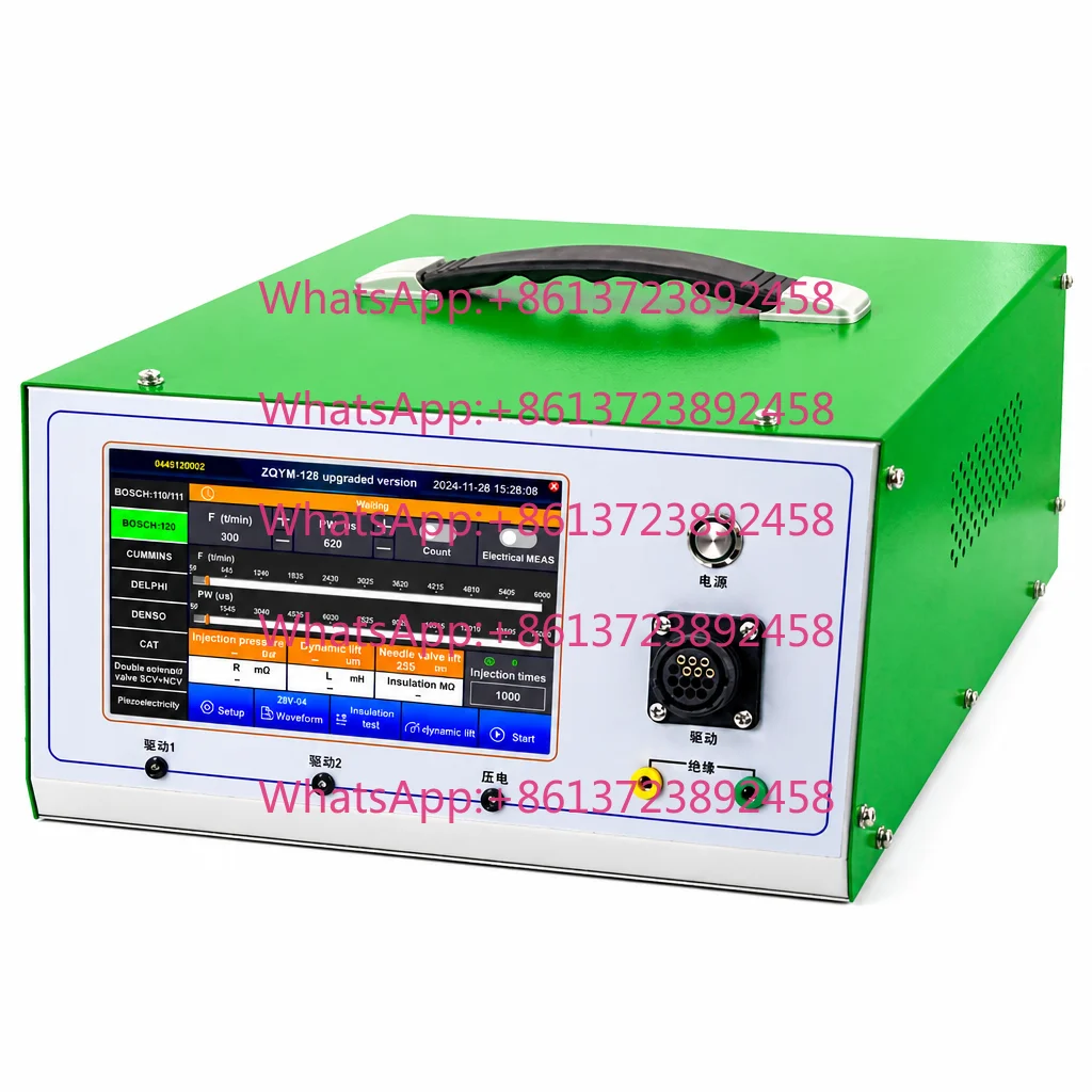 128Pro Multi Function Common Rail Injector Tester Simulator Dynamic Stroke Measurement For Solenoid Piezo Injector Test