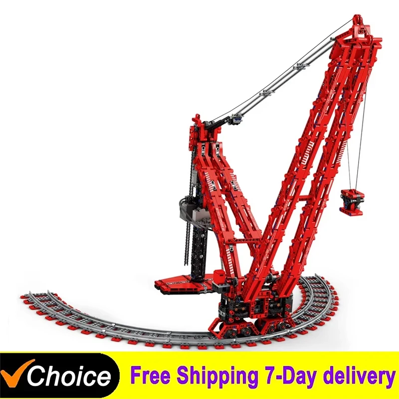 

Technical 1196pcs MOC RC SK6000 Heavy Ring Crane Building Blocks Bricks Assembling Model Toys for Children Birthday Gift Set
