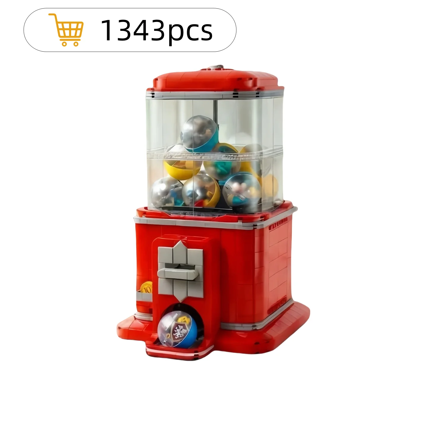 

DIY 21358 máquina expendedora 1343 Uds bloquesôicos juego de rompecabezas juguetes de bloques de temperatura niñas niño