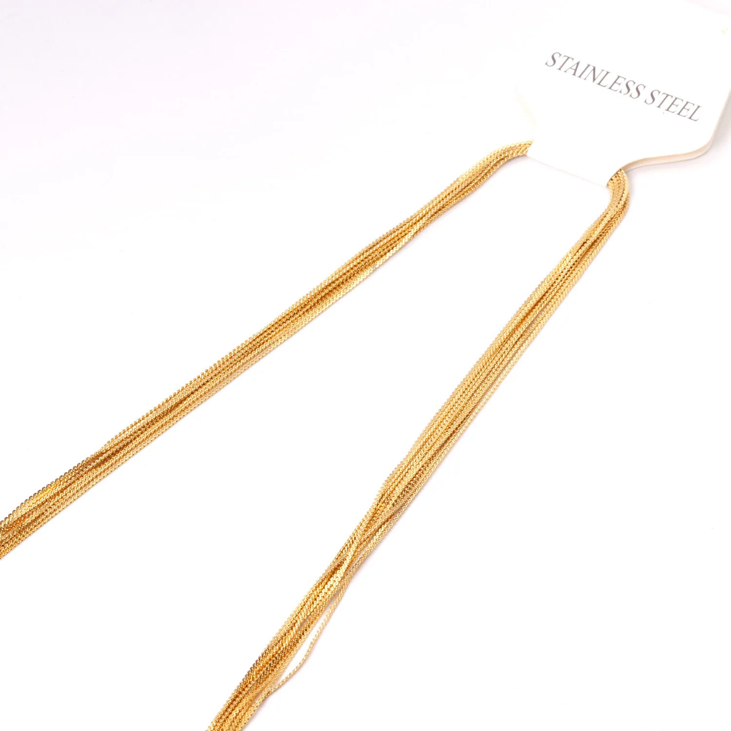 LUXUKISSKIDS Großhandel S-Ketten-Halskette zum Selbermachen, 1mm dünn, Edelstahl, wasserdicht, vergoldet, hochwertiger Basis-Schmuck – Detail 9