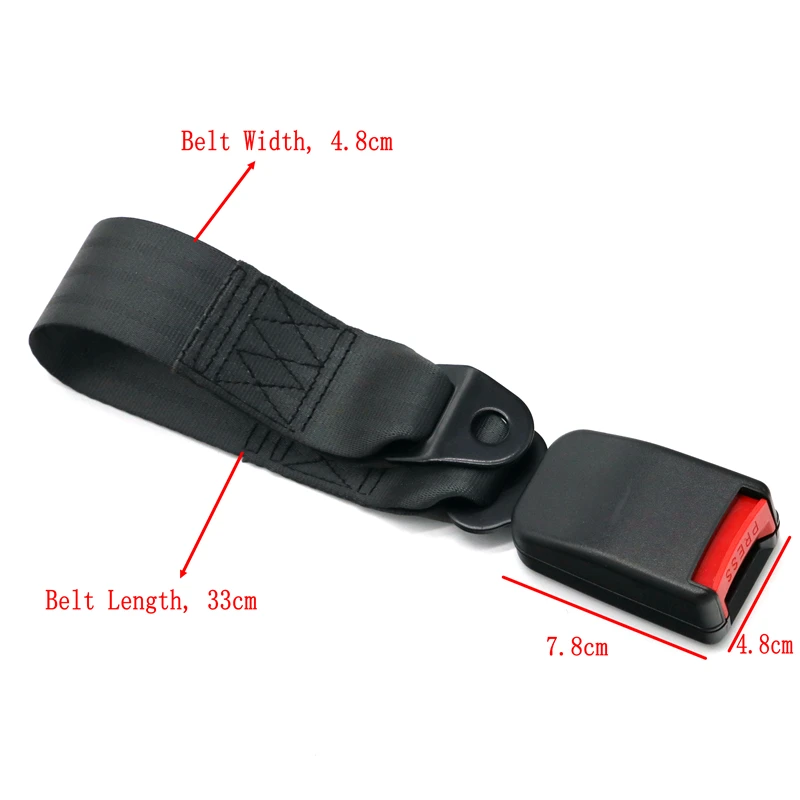 Universal Car Seat Belts Safety Belt Webbing Extender Auto Extension Buckle Seat Belts Extender