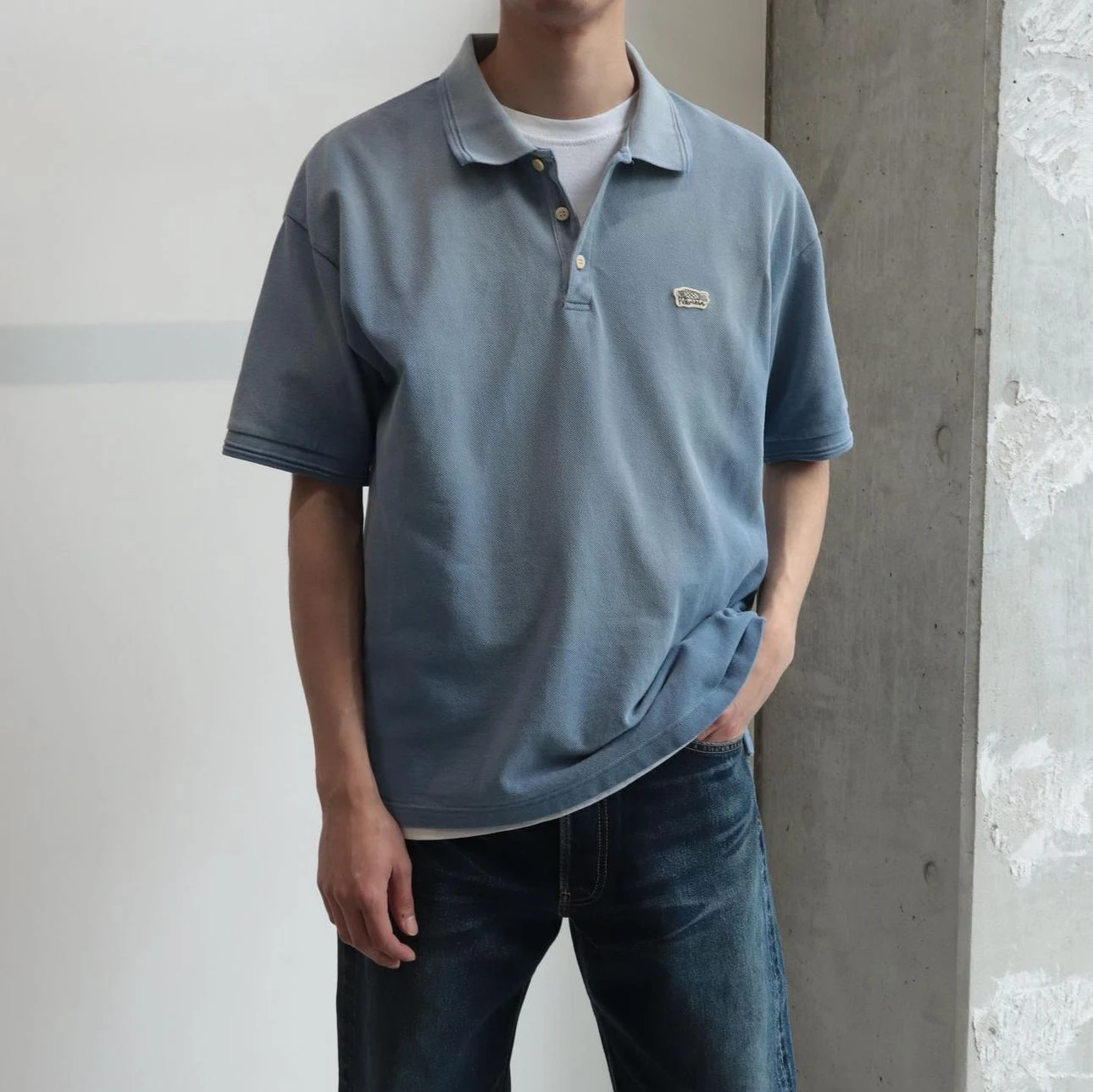

Visvim Kofu Jumbo Weller S/S ort Sve irt Youth Summer Faion Embroidered Fierman Distred Sle Regular Fit