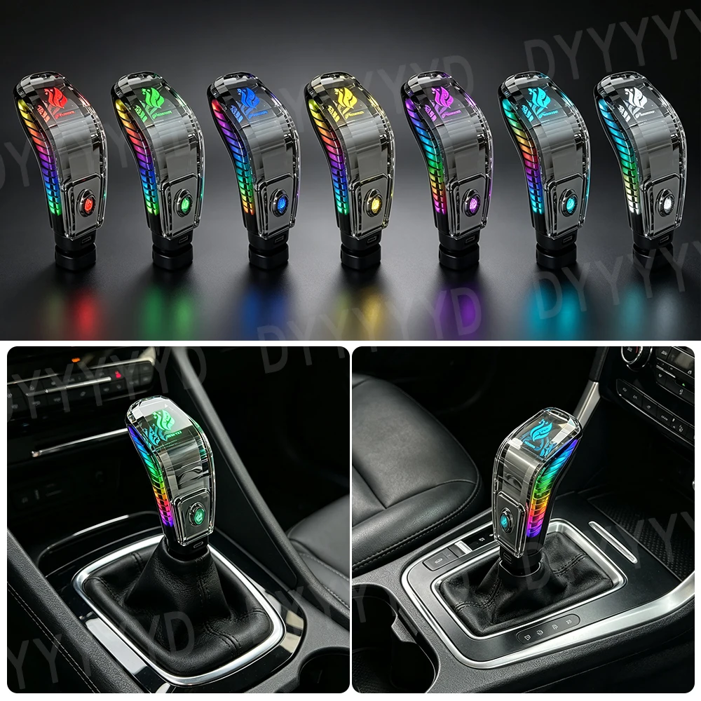 LED Crystal Gear Shift Knob For Cadillac ATS CT6 XT4  XT6 CTS XTS Illuminated Shifter Knob Car Interior Modification Replacement