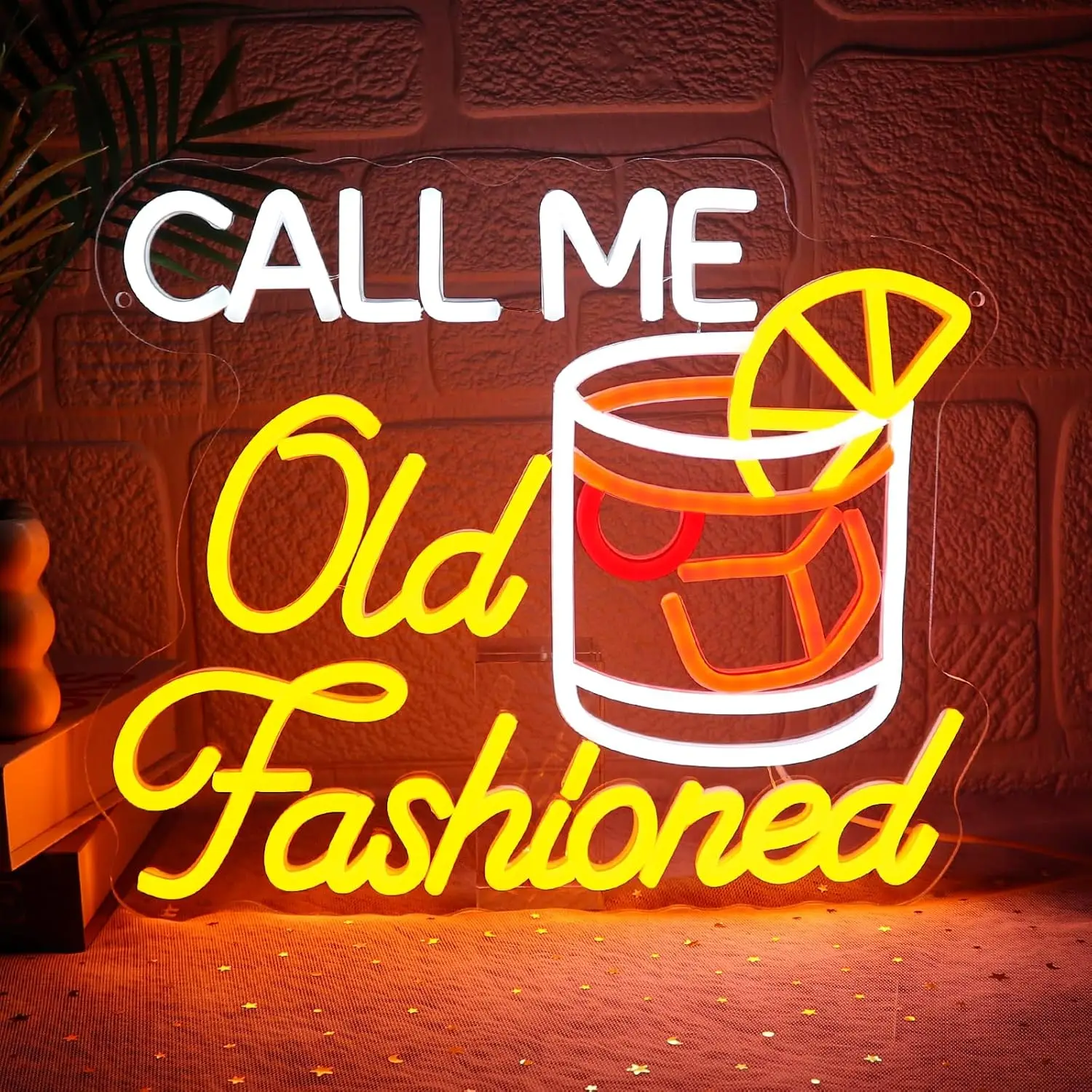 

"Call Me Old Fashioned " Neon Sign Art Wall Light USB LED Neon Light for Bar Restaurant Party Wine Tasting Club Decoration Gift