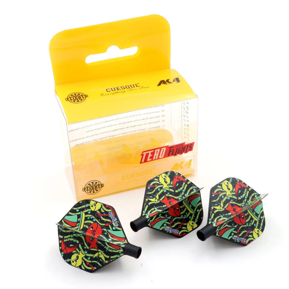 

CUESOUL AK4 Полеты для дротика Стандартная форма Ocean Drive Дизайн Штифт для дротика Полеты для дротика Вал для дротика