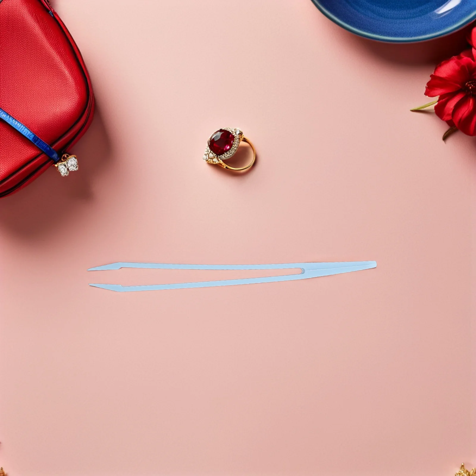 

30pcs Children'S Plastic For Beading Craft Straight Tip Precision Tools Fine Motor Skills Sensory Play Tweezers Plastic Craft