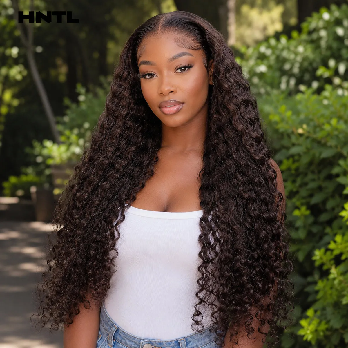 400 Density Choco Brown Colored Lace Front Wig Human Hair 13x6 13x4 HD Lace Burmese Curly Wigs Wig Ready to Wear Glueless Wigs - view 4