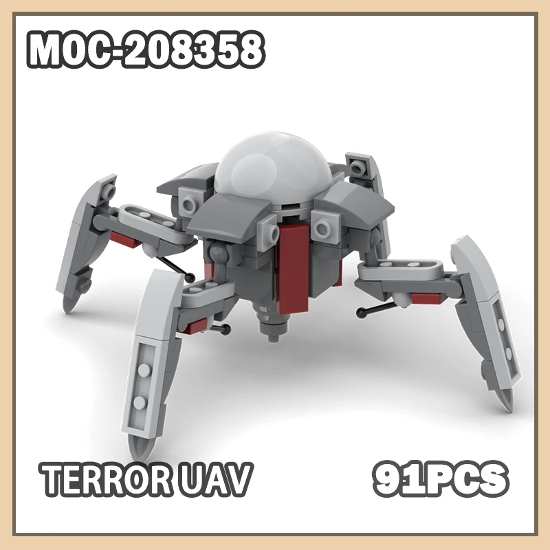 MOC-208358 Terror UAV World View Of Film And Television Works Compatible Building Blocks Assembling STEM Education Toys 91PCS