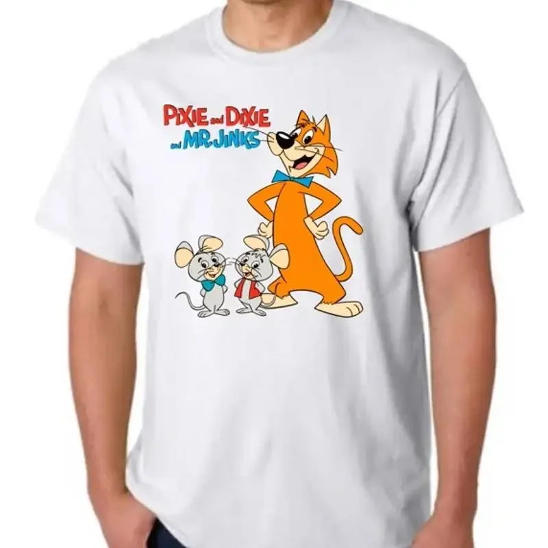 Pixie And Dixie Mr Jinks Cartoon T Shirt Hanna Barbera Cereal Cat Mouse