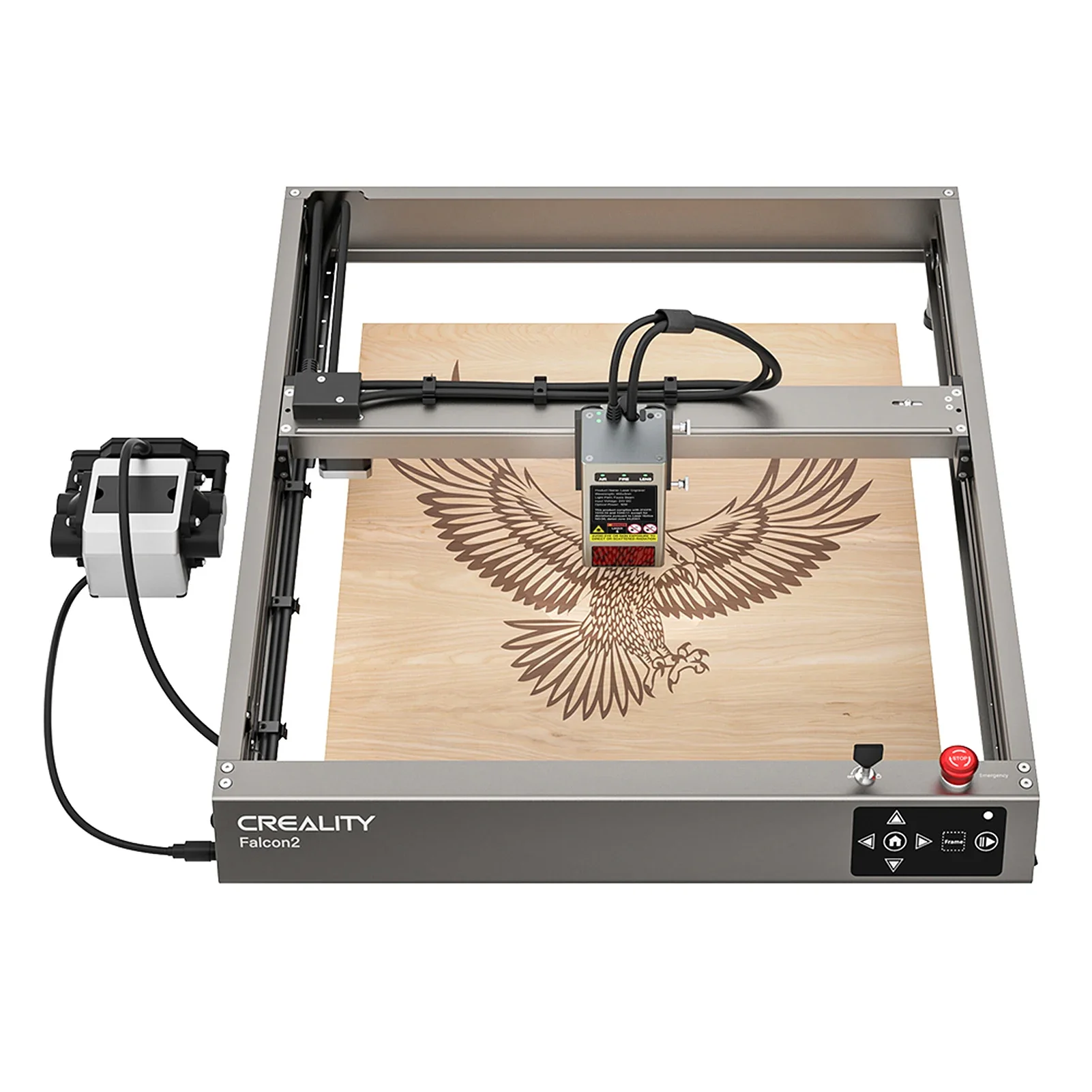 Creality Falcon 2 Laser Engraver 12W Laser Head with Integrated Air Assist System High Speed Ultra Thin Spot Engraving