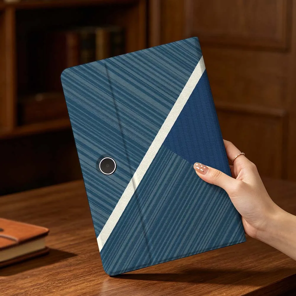 Diagonal Stripe Pattern For OPPO VIVO IQOO OnePlus Realme Pad 3 Pro 13 12.1 11.61 11.4 10.36 11 inch Tablet Case Pen Tray