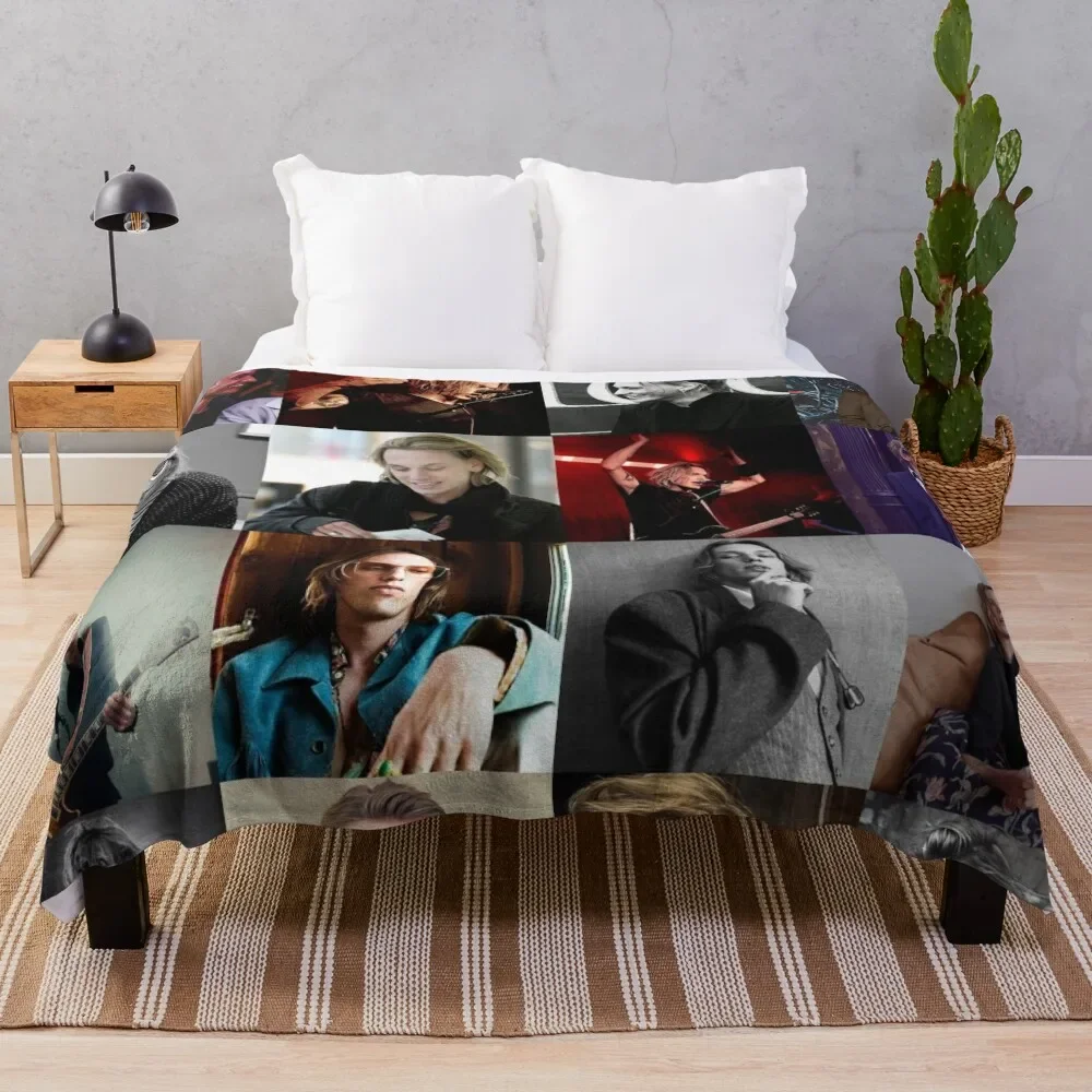 

Jamie Campbell Bower Collage Throw Blanket for sofa Designers manga Blankets