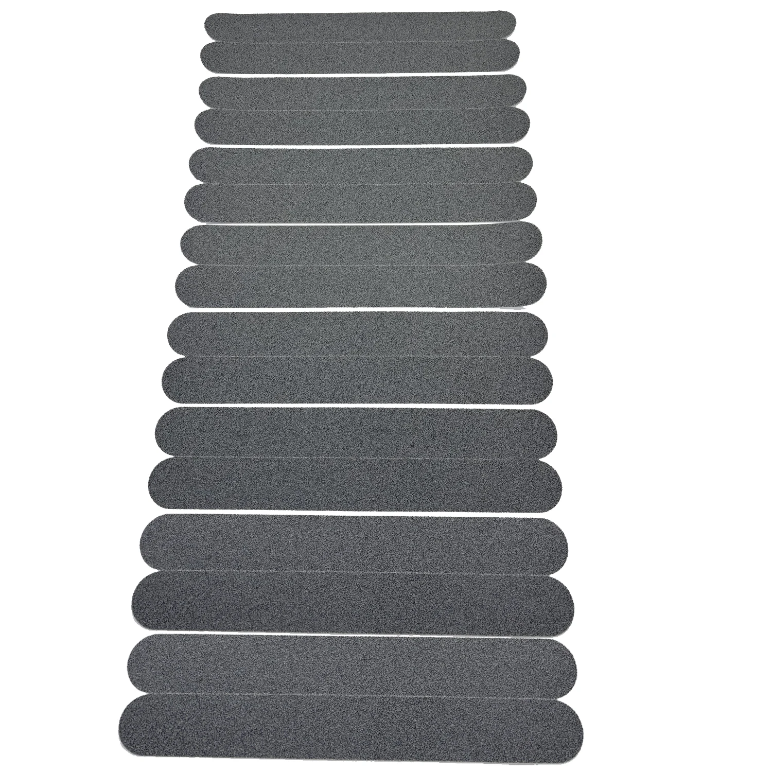 16 Pieces of Outdoor Stair Tread Anti-Slip Tape, 4cm X 33cm, No Cutting Required, Self-Adhesive, Gray, Anti-Slip Tape for Indoor/Outdoor Stairs, Steps, Boats, Stair Treads, Safety Anti-Slip Tape