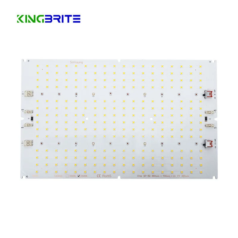 KingBrite 120W QB288 V4 PCB Board LM301H Mix XP-E2 660nm+730nm UV  (PCBA Only)