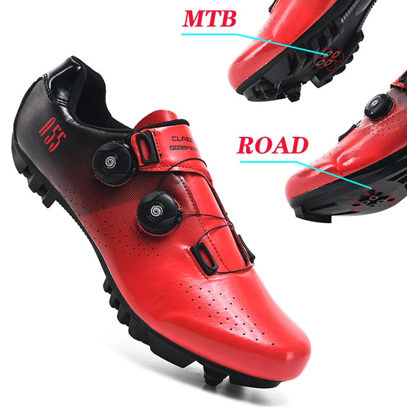 

New Men's Cycling Shoes, Convenient Double Rotating Buckle Mountain Shoes, Road Cycling Shoes, Outdoor Sports And Leisure Shoes