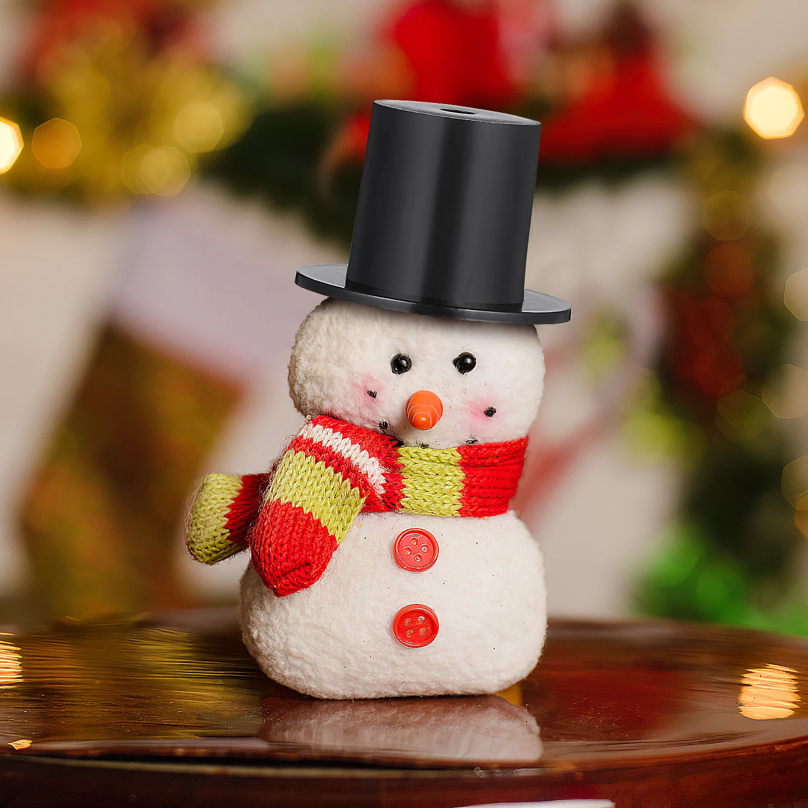 

50pcs Mini Black Top Hat Tiny Hats for Accessories Decorative Miniature Christmas Craft Gift Home Decoration