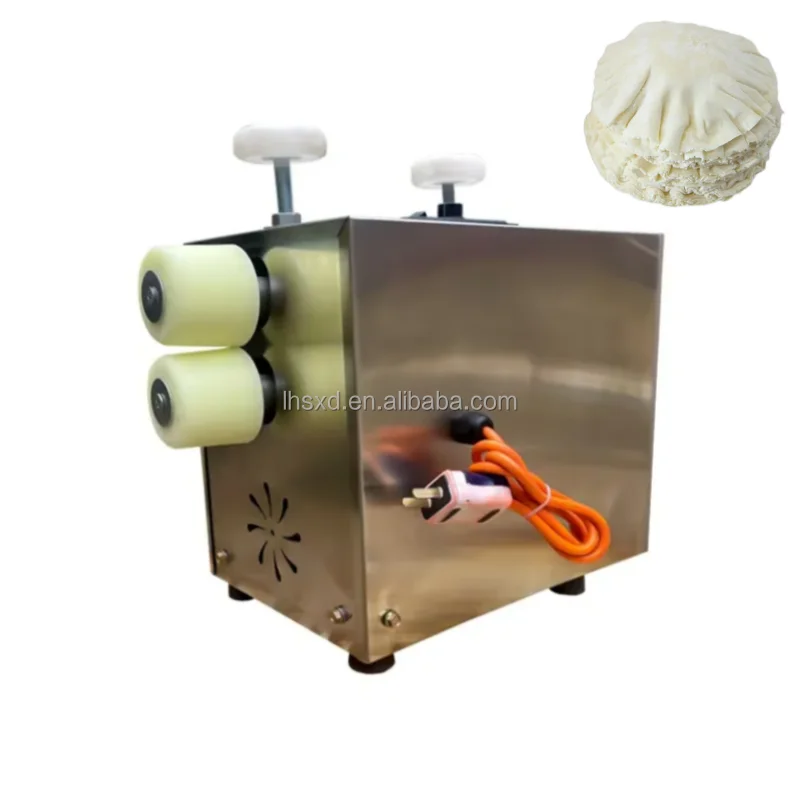Fully Automatic Electric Commercial Stainless Steel Shaomai Wrapper Embossing Machine Food Processing Machinery
