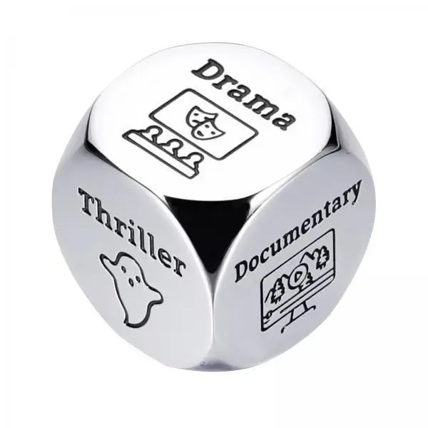 

Creative Movie Night Idea Steel Dice Gift Couples Decision Cube for Anniversary Birthday Romantic Home