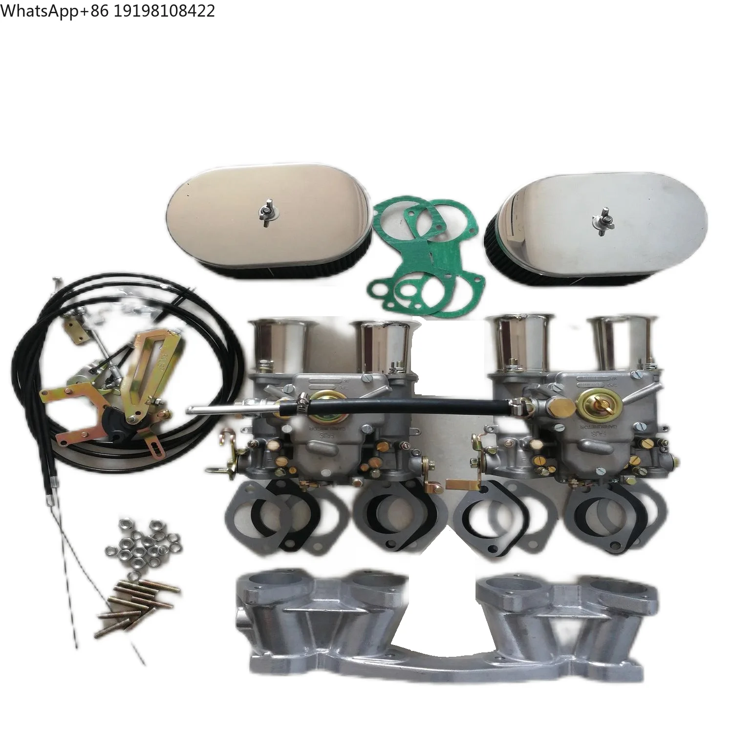 

FAJS NO CZ2-1-45-1 Twin 45DCOE Carburettor Conversion Kit for Volvo B18/B20 Inc Manifold & Link