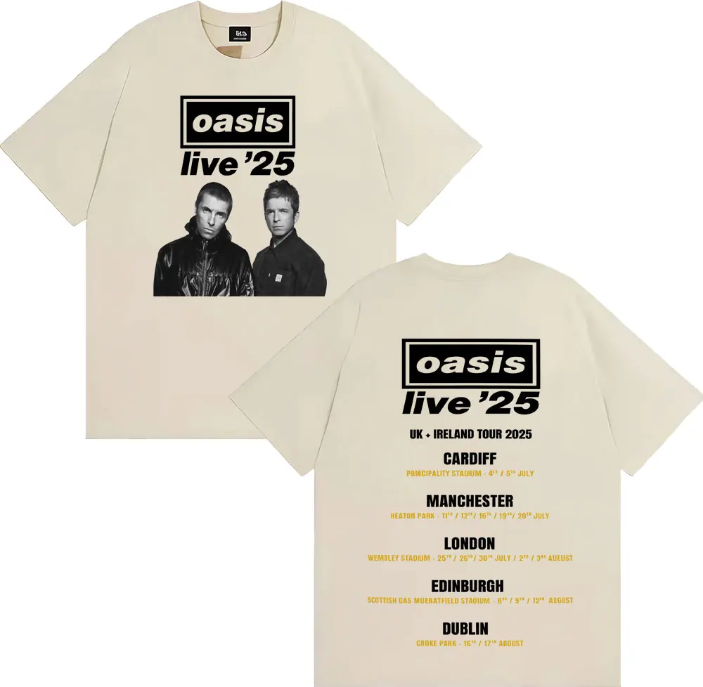 2XL oasis ライブ '25 Tシャツ tour logo Oasis Live 25 Tour T-Shirt - Viralstyle