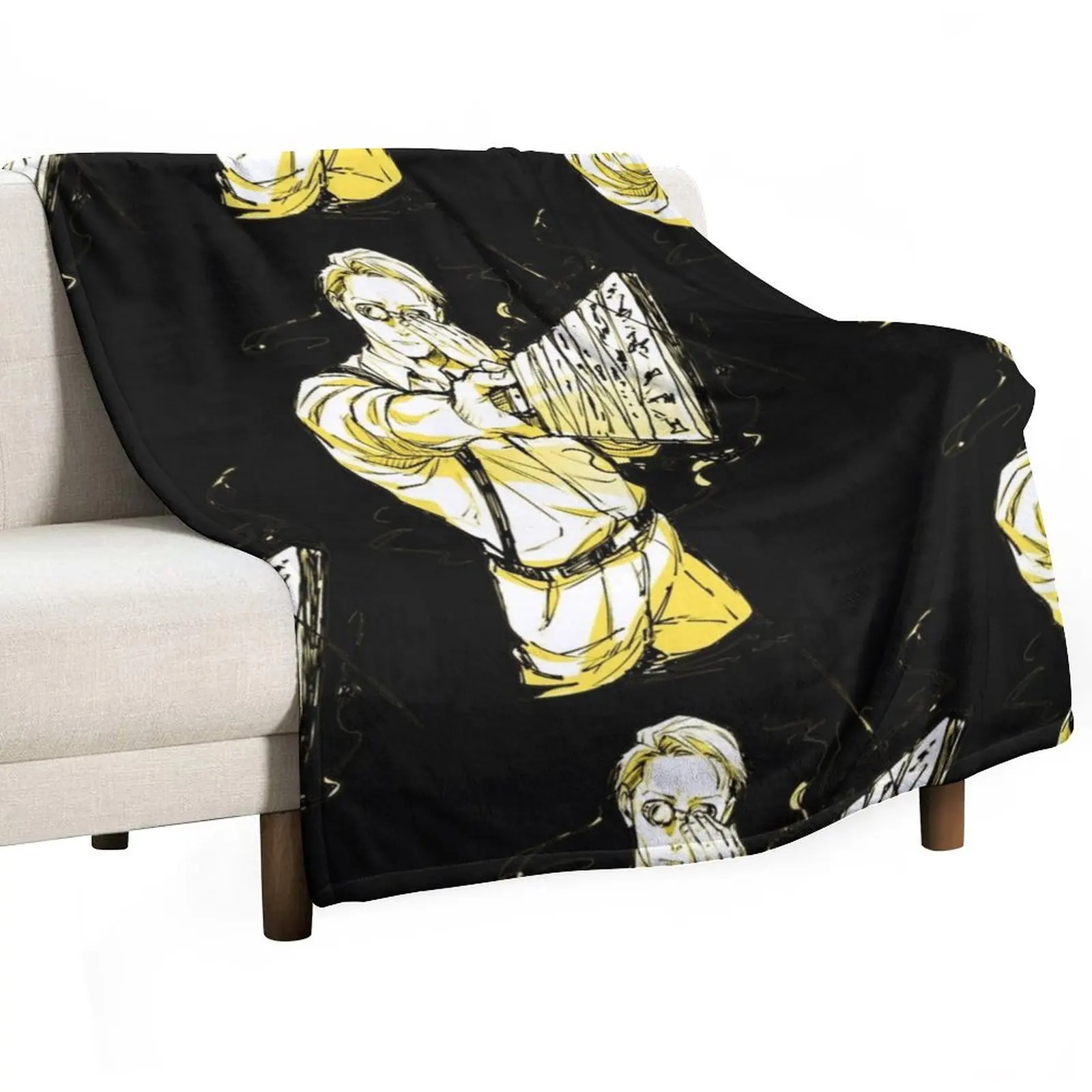 

NANAMI CURSED Classic Throw Blanket Sofa Quilt Plaid Bed Summer Blankets